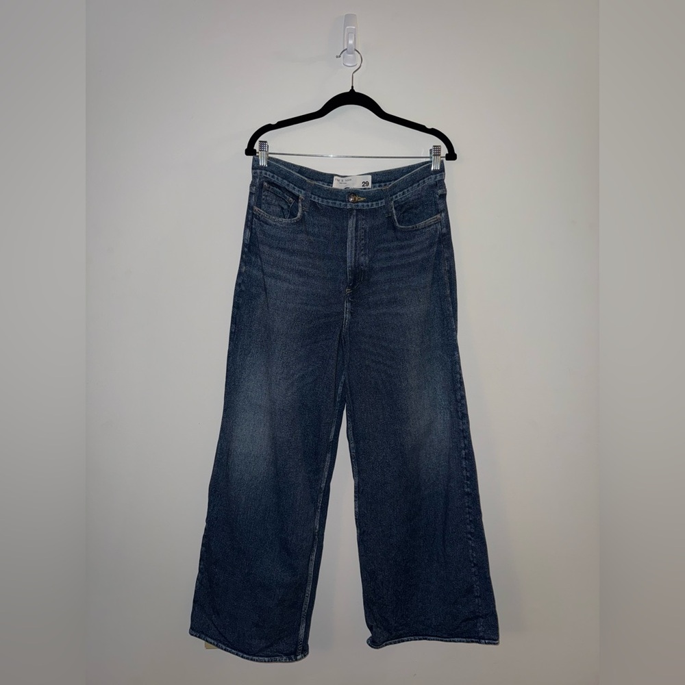 RAG & BONE Miramar Sofie High Waist Ankle Wide Leg Sweatpant Jeans